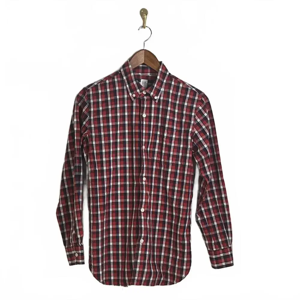 GAP Kids Plaid Button-Up Shirt - XXL (14-16)‎
